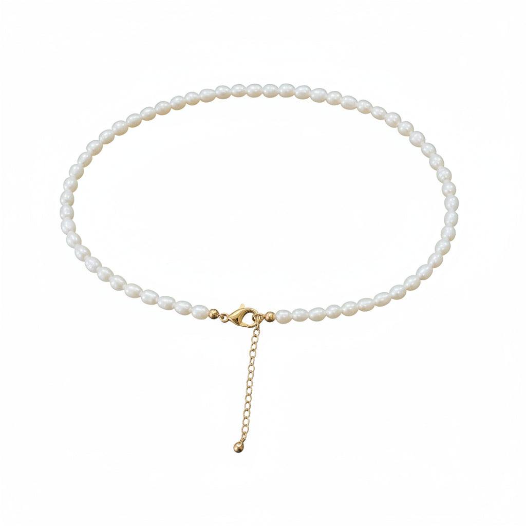 Adjustable Gold Filled Pearl Necklace