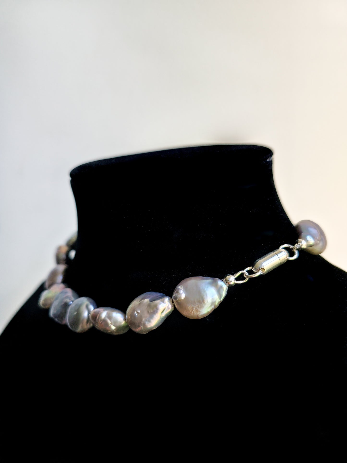 Silver Pearl Coin Bracelet